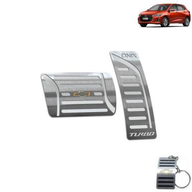 Imagem de Pedaleira Automático Chevrolet Onix Turbo 2020 Prata