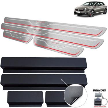 Imagem de Soleiras Gravação em Prata Baixo Relevo Polo GTS Aço inox