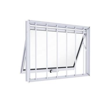 Imagem de Janela de Alumínio Máximo Ar com Grade 60x60cm Lucasa Ideale