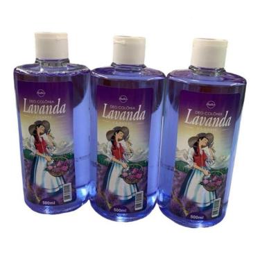 Imagem de Kit com 3 deo-colonia lavanda halley  500 ml