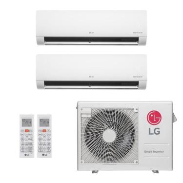 Imagem de Ar-Condicionado Multi Split Inverter LG 21.000 (2x Evap HW 12.000) Quente/Frio 220V