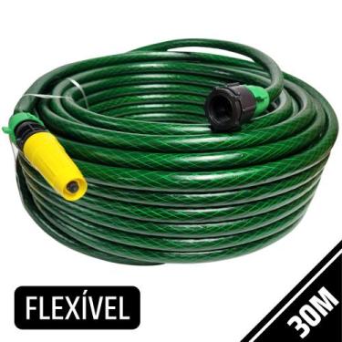 Imagem de Mangueira Domestica 30 Metros 7/16 Trançada Flexível PVC - AuShopExpre
