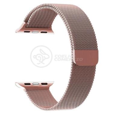 Imagem de Pulseira Milanese de Aço de Ferro Smartwatch 42mm e 44mm Em Aço Inoxid