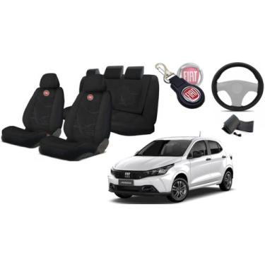 Imagem de Kit Original para Bancos Agile 2009-2016 + Capa de Volante + Chaveiro 