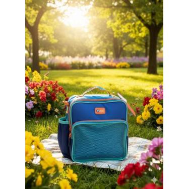 Imagem de Lancheira Térmica Puket Color Block Menino Azul