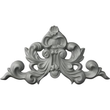 Imagem de Ekena Millwork ONL08X04X01AS 22,3 cm L x 11,4 cm A x 1,9 cm P Ashford Shell Center com rolamento Onlay