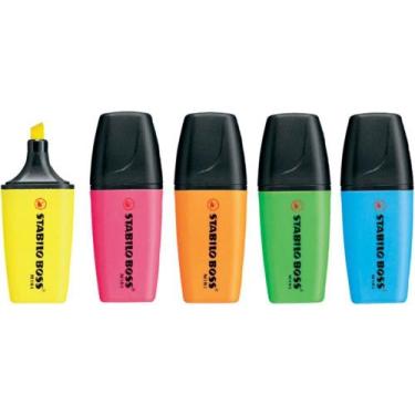 Imagem de Caneta Marca Texto Stabillo BOSS Mini 5 Cores Estojo - Sertic