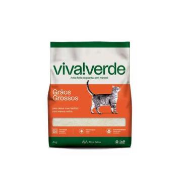 Imagem de Areia Higiênica Para Gato Viva Verde Grãos Grossos 4Kg