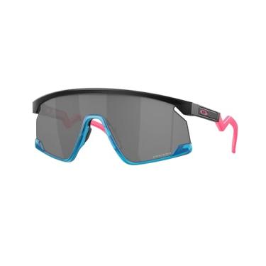 Imagem de Oakley Pacote de óculos de sol OO9280: OO 9280 BXTR 928005 Bxtr preto fosco Prizm preto e pequeno kit de acessórios de coleira azul