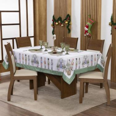 Imagem de Toalha De Mesa 2,20x1,50 6 Lugares Natal Natalina Retangular - Nalu Ca