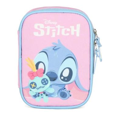 Imagem de Estojo Escolar Box Grande 100 Pens Menina Penal Lilo Stitch - Luxcel, 