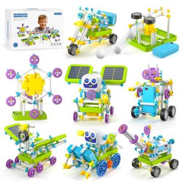 Imagem de Kit de robô solar STEM RISUNTOY 434 PCS para crianças de 6 anos ou mai