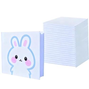 Imagem de JGYXQYD 12PCS 5x5 Inch White Blank Books for Kids to Write Stories, Hardcover Sketchbooks for Students Empty Blank Comic Book DIY Make Your Own Book Blank inside 48 Pages