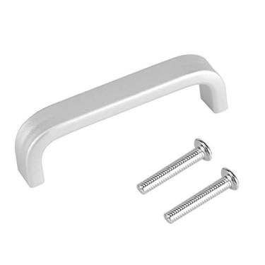Imagem de Maçaneta de porta de armário de superfície fosca com 2 parafusos, maçanetas de porta de liga de alumínio, ferragens para armário, armário, porta, etc. (64 mm), maçanetas de porta de liga de alumínio