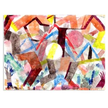 Imagem de Zeichn8u Paul Klee Arte de parede colorido linhas abstratas pôster surrealismo impressão de arte em tela por Paul Klee pintura arte de imagem quarto sala de estar escritório decoração de parede 100 x