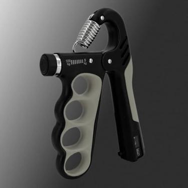 Imagem de Treinador de força de aderência, pacote com 1 - ajustável de 5 a 100 kg com contador automático, fortalecedor de mão, exercitador de antebraço para atletas, músicos, academia, casa