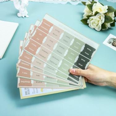 Imagem de Guias da Bíblia, 75 Tabs de Índice Bíblico de Terracota Verde para Estudo da Bíblia, Guias de Etiqueta de Livro da Bíblia para Mulheres e Homens