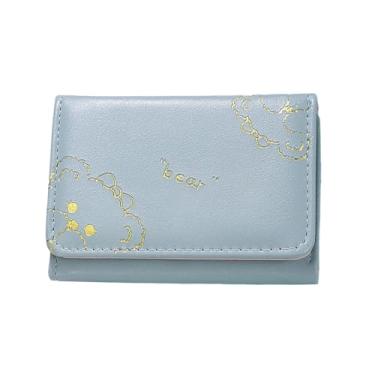 Imagem de Carteira Literária Feminina Tri-fold, Azul, one size, Tendência