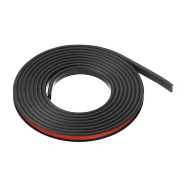 Imagem de Generic Protetor de borda em forma de U 9/25" x 9,8 pés (9 mm x 3000 mm) autoadesivo TPE protetor de borda de folheado flexível para conserto de mesa de armário de móveis, preto