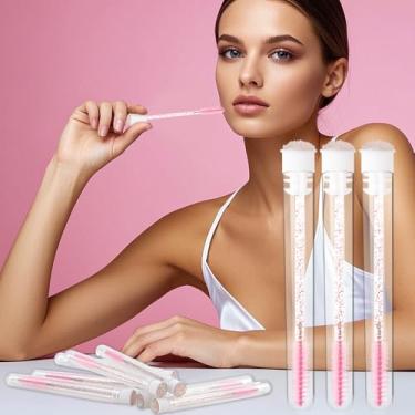 Imagem de Conjunto de 12 varinhas de rímel descartáveis, pincéis de cílios de diamante, tubos de varinha de cílios, carretel com tubo vazio, ferramenta de maquiagem, suprimentos para aplicadores de sobrancelhas