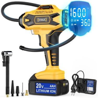Imagem de Compressor de ar com inflador de pneus sem fio DIYtooliFZ 160PSI 20V