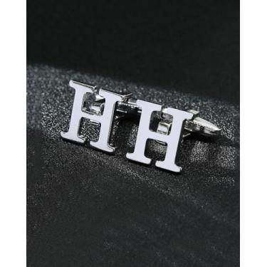 Imagem de Abotoaduras masculinas abotoaduras para homens camisa social punhos para negócios e casamento, 1pc, Aço inoxidável, Sem Pedra Preciosa