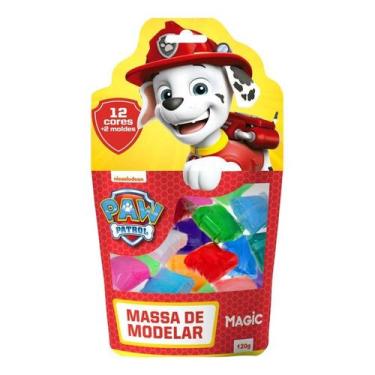 Imagem de Massa De Modelar 12 Cores 2 Moldes Patrulha Canina - Nickelodeon