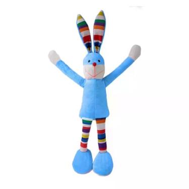 Imagem de Brinquedo Pelúcia Coelho Pernudo Azul Fabrica Pet
