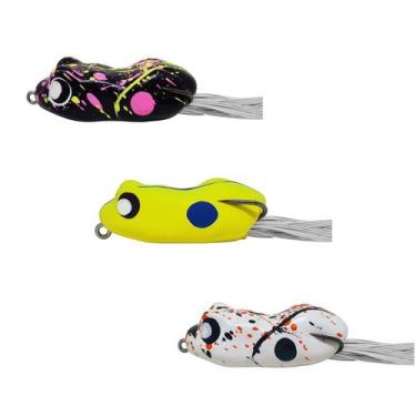 Imagem de Kit 03pçs Isca Frog Matadeira Monster Z 60 Sapinho Para Traíra, Monste