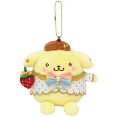 Imagem de Nakajima Corporation Shimbun de morango 209849-25 Mascote de pudim de pompom