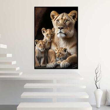 Imagem de Quadros Decorativos com Moldura Mulher Flores na Cabeça Moderno Sala Quarto Kit Conjunto 2