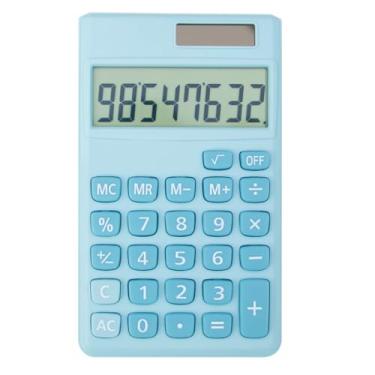 Imagem de Calculadora padrão básica pequena calculadora de mesa digital com visor LCD de 8 dígitos, bateria de energia solar, calculadora inteligente infantil, escola, adulto, escritório, família, funções