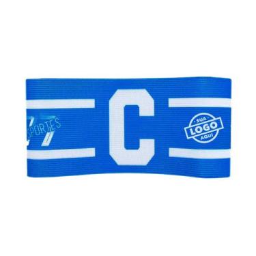 Imagem de Braçadeira Faixa Capitão Personalizável Brasão Time Fecho tiras autoco