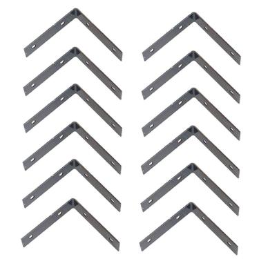 Imagem de Kit 12 Chapas Em L De Emenda Para Vigas Colunas E Telhados