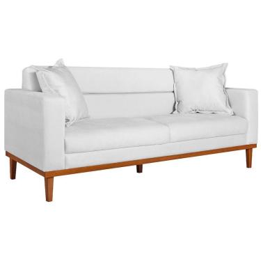 Imagem de Sofá 2 Lugares Viena Suede - Doce Sonho Móveis Branco