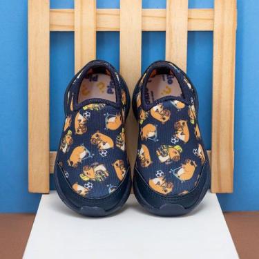 Imagem de Tênis Infantil Slip-On Pinokio Com Estampa De Capivara - Conforto E Es