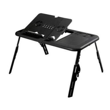 Imagem de Mesa Articulada Notebook Suporte Ergonômico Com Cooler - Tomate Mesa D