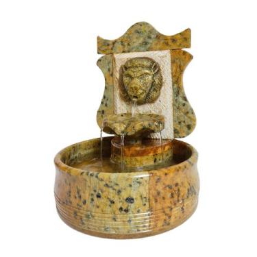 Imagem de Fonte de Água Artesanal Decorativa Cascata Leãozinho - Ô Bichim, 220V