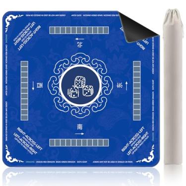 Imagem de Mahjong Mat, Mahjong Mat for Table,Non-Slip Noise Reduction Mahjong Table Gaming Mat 32.4x32.4 Inch for Mahjong/Poker/Board Games/Card Games/Dominoes,Mahjong Gift for Woman