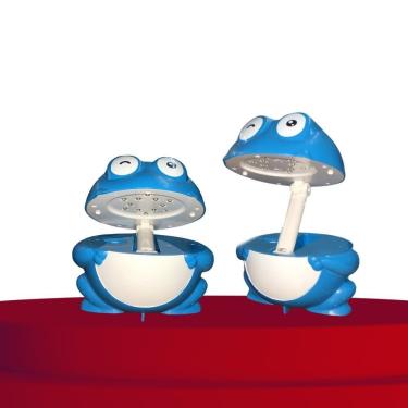 Imagem de Luminaria Led Mesa Articulavel Abajur Quarto Infantil Bebe Criança Dobravel Decoracao azul