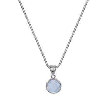 Imagem de LAFEALO Colar com pingente interloque delicado para mulheres | Colares com pingente de elos circulares