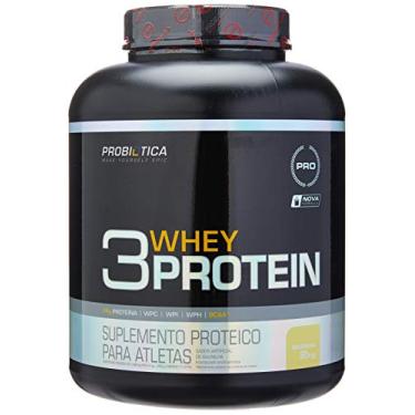 Imagem de 3 Whey Protein (2Kg) - Sabor Baunilha, Probiótica