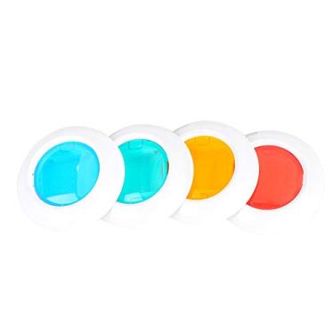 Imagem de Cryfokt Conjunto de Filtros de Flash de Câmera Mini 7s/8/8+/9 para Efeitos de Fotografia Criativos, Material Plástico Resistente, Portátil e Leve para Viagens, 4 Filtros de Cores para Mini 7s//+/9