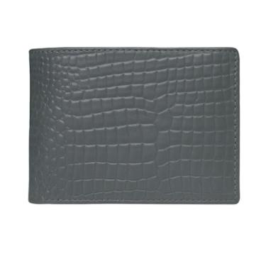 Imagem de Carteira masculina de couro com bloqueio de RFID, fina, minimalista, dobrável – carteira masculina de couro genuíno com 9 compartimentos para cartão, 1 janela para identidade, 2 bolsos ocultos, 1