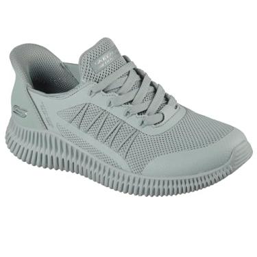 Imagem de Skechers Tênis feminino Bobs Geo Lite Divine Pace, cinza-verde, 36 BR