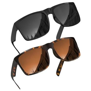 Imagem de grinderPUNCH Óculos de sol masculinos extragrandes GG ajuste cabeça grande armação extra larga óculos de sol para homens cabeças grandes XXL grandes óculos de sol grandes (pacote com 2 unidades