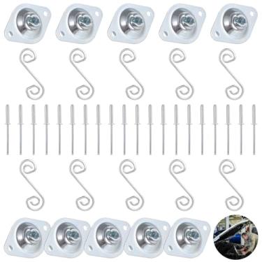 Imagem de Molas galvanizadas com Dzus, fixadores autoejetáveis, 10 peças, acessório ideal para painel de porta ATV Utv seguro e compatível e