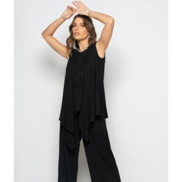 Imagem de Conjunto Com Kimono, Regata E Wide Leg Malha Salvatore-Feminino