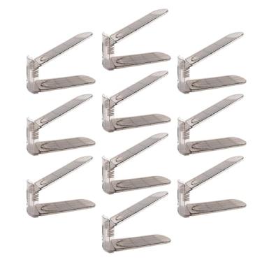 Imagem de Generic Organizador de Slot para Sapato que Economiza Espaço, 10 Peças, Prático para Apartamento (Cinza Transparente)