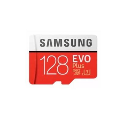 Imagem de Cartão de memória SAMSUNG 128GB EVO Plus microSDXC UHS-I U3 100MB/s Full HD e 4K UHD com adaptador (MB-MC128GA, 2021)